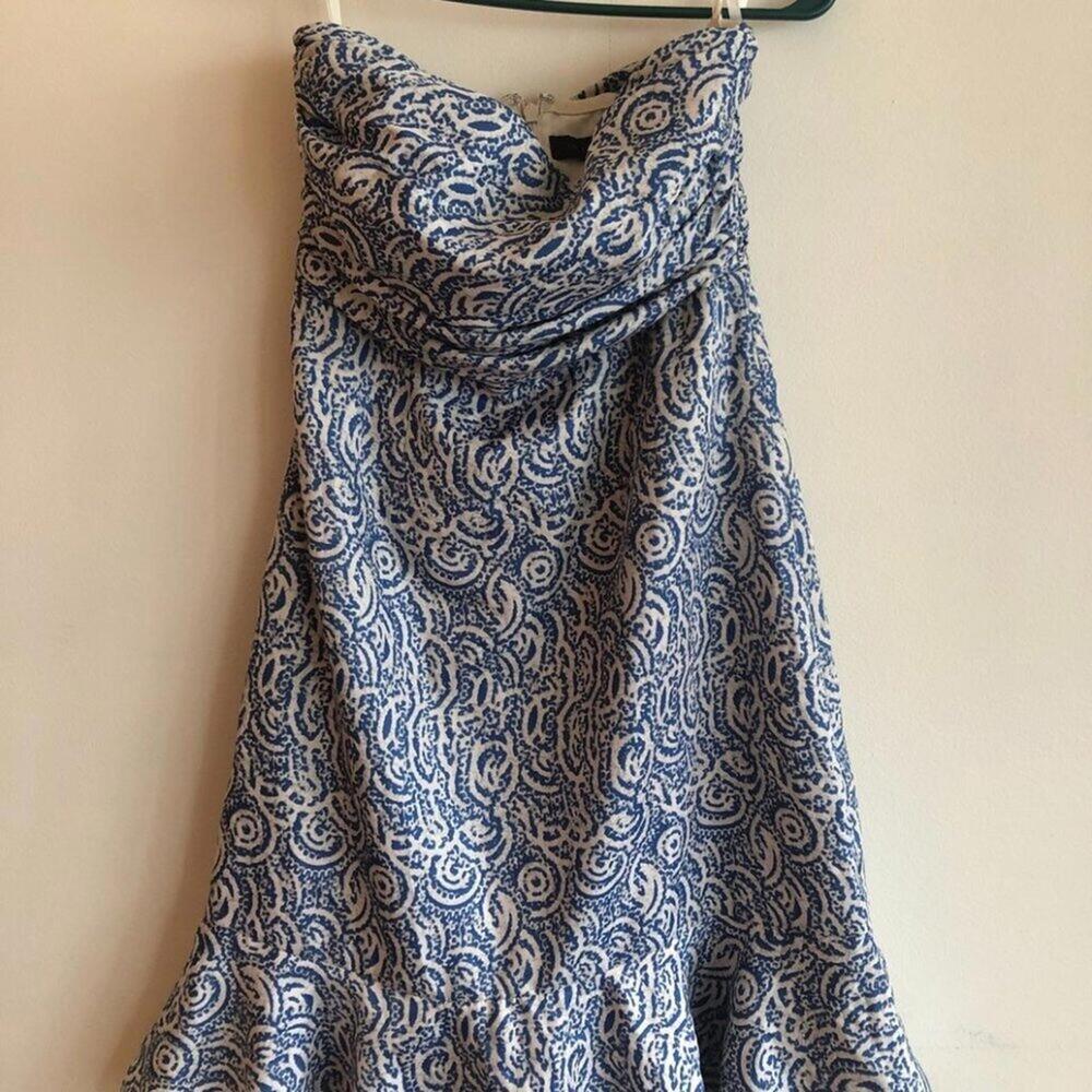 NWT The Limited Dress Strapless Blue